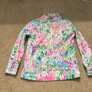 Girls Lilly Pulitzer skipper popover (half zip) - size 8/10